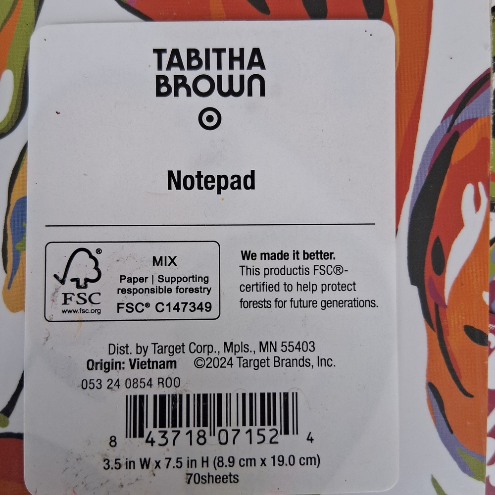 Tabitha Multicolor Fruit Notepad - Picture 3 of 4